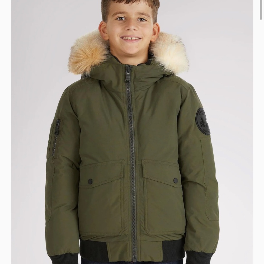 Pajar Olive Jacket with Black Logo Patch